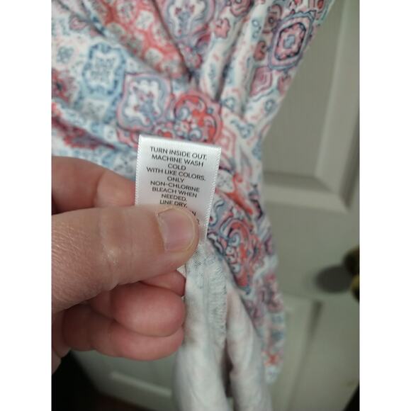 Westport Woman 2X Tee Short Sleeve Bohemian Twist Back Casual Stretch Pullover - Picture 8 of 9